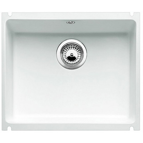 BLANCO SUBLINE 500-U Évier en céramique, blanc cristal 523733