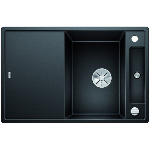 BLANCO AXIA III 45 S Infini silgranit Évier, avec commande de vidage, noir 525840 BLANCO AXIA III 45 S Infini silgranit Évier, avec commande de vidage, noir 525840