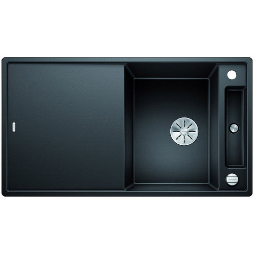 BLANCO AXIA III 5 S Infini silgranit Évier, avec commande de vidage, noir 525844 BLANCO AXIA III 5 S Infini silgranit Évier, avec commande de vidage, noir 525844