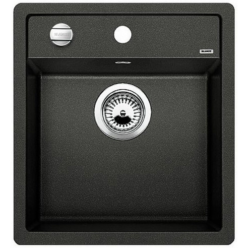 BLANCO DALAGO 45 SILGRANIT Évier, avec commande de vidage, noir 525869