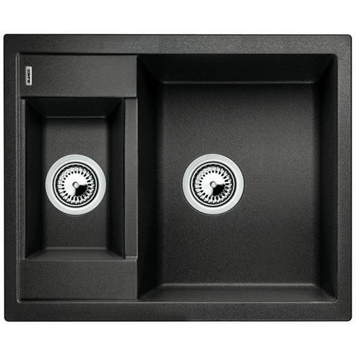 BLANCO METRA 6 SILGRANIT Evier, noir, Vidage: manuel 525923 BLANCO METRA 6 SILGRANIT Evier, noir, Vidage: manuel 525923