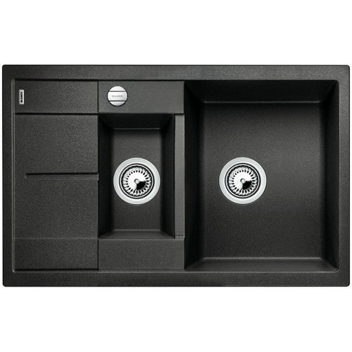 BLANCO METRA 6 S Compact Silgranit Evier, noir, Vidage: automatique 525925 BLANCO METRA 6 S Compact Silgranit Evier, noir, Vidage: automatique 525925