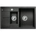 BLANCO METRA 6 S Compact Silgranit Evier, noir, Vidage: automatique 525925