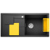 BLANCO SITY XL 6 S InFino Silgranit Évier, noir / jaune 525966