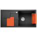 BLANCO SITY XL 6 S Silgranit PuraDur InFino Évier, noir / orangeÉvier, noir/orange 525967