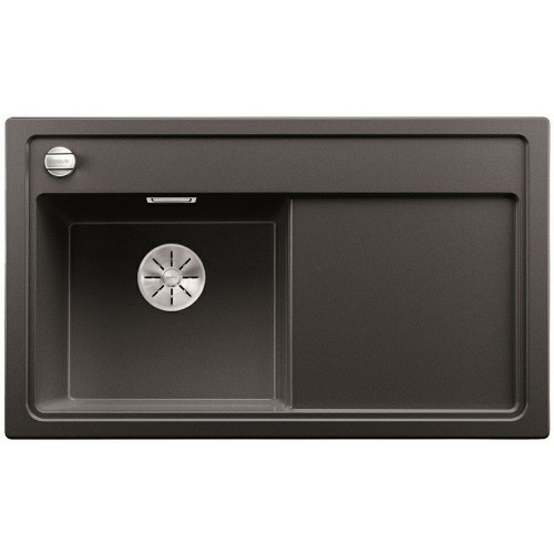 BLANCO ZENAR 45 S Silgranit PuraDur Évier, avec commande de vidage, noir 526034