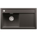 BLANCO ZENAR 45 S Silgranit PuraDur Évier, avec commande de vidage, noir 526034