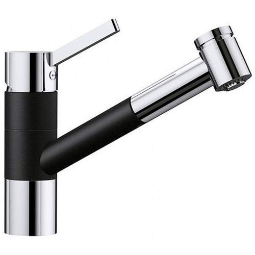 BLANCO TIVO-S HD Silgranit-look Mitigeur d'évier, noir/chrome 526279 BLANCO TIVO-S HD Silgranit-look Mitigeur d'évier, noir/chrome 526279
