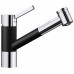 BLANCO TIVO-S HD Silgranit-look Mitigeur d'évier, noir/chrome 526279