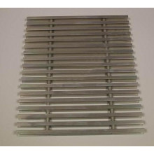 Boki grille de recouvrement pour convecteurs de sol PMO-18-200-13, transversale,acier inox