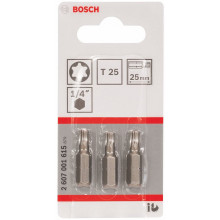 BOSCH Embout de vissage qualité extra-dure T25, 25 mm 2607001615