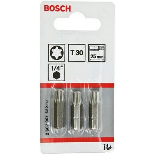 BOSCH Embout de vissage qualité extra-dure T30, 25 mm 2607001622