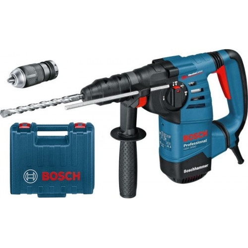 BOSCH GBH 3000 SDS Marteau perforateur + avec coffret de changement de mandrin 061124A006