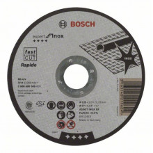 BOSCH Disques a tronçonner Expert for Inox Rapido 125 mm, 1,0 mm 2608600549