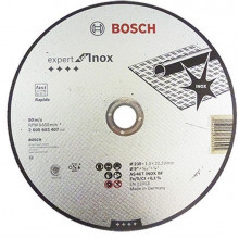 BOSCH Expert for Inox Rapido Disque a tronçonner a moyeu plat 230x22,23x1,9 mm 2608603407