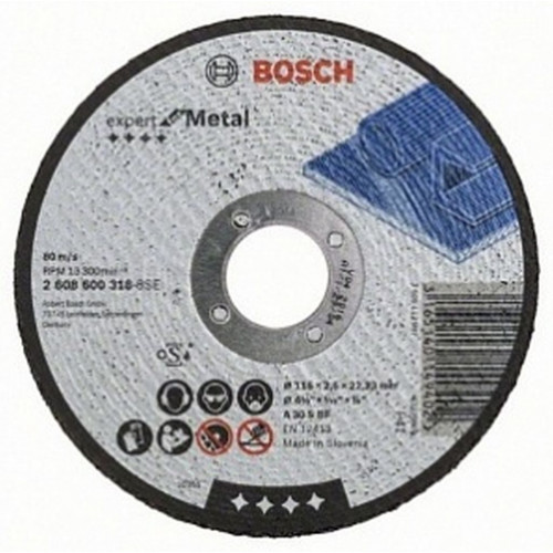 BOSCH Disque a tronçonner Expert for Metal - Rapido, 125x22,23x1 mm 2608603396