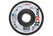 BOSCH Plateaux a lamelles X-LOCK, 125 mm, G 80, X571, Best for Metal 2608619203