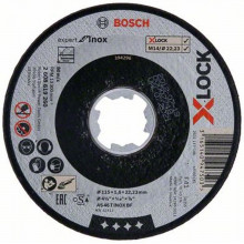 BOSCH Disques a tronçonner droits X-LOCK Standard for Inox 115x1x22,23 mm 2608619261