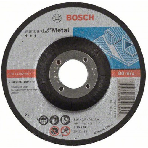 BOSCH Disque a tronçonner Standard for Metal 115 mm 2608603159