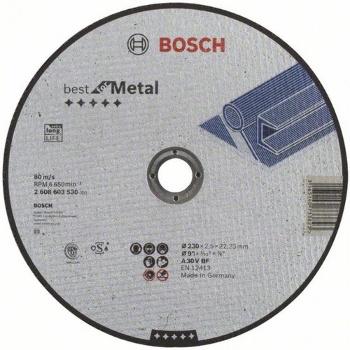 BOSCH Disque a tronçonner Best for Metal 230x2,5mm 2608603530