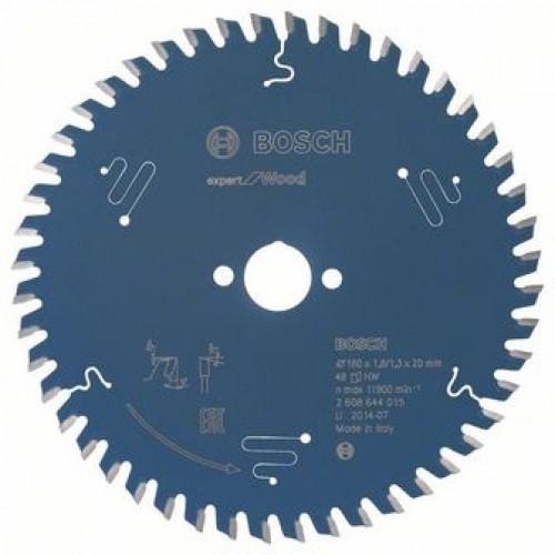 BOSCH Lame de scie circulaire Expert for Wood 160 x 20 x 1,8 mm, 48 2608644015 BOSCH Lame de scie circulaire Expert for Wood 160 x 20 x 1,8 mm, 48 2608644015