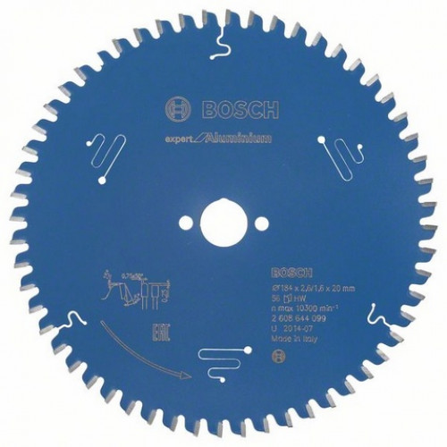 BOSCH Lampe de scie circulaire Expert for Aluminium 184 x 20 x 2,6 mm, 56 2608644099