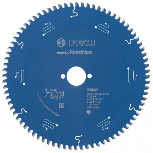 BOSCH Lampe de scie circulaire Expert for Aluminium 235 x 30 x 2,6 mm, 80 2608644107