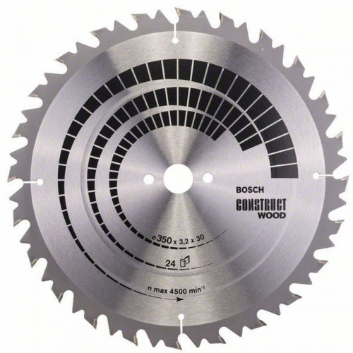 BOSCH Lame de scie circulaire PRO Wood, 350 x 3,2 x 30 mm, T24 2608640702
