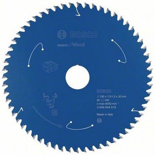 BOSCH Lame de scie circulaire Expert for Wood 190 x 1,5/1 x 30 T60 2608644515