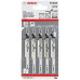 BOSCH Lame de scie sauteuse T 101 B Clean for Wood, 5 pcs. 2608630030