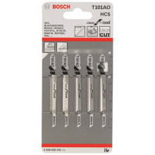 BOSCH Lame de scie sauteuse T 101 AO, Clean for Wood 2608630031