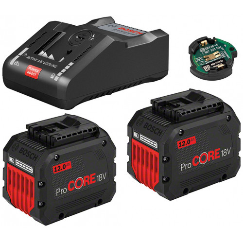 BOSCH 2 batteries ProCORE18V 12.0Ah + GAL 18V-160 C + GCY 1600A016GY