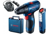 BOSCH GSR 120-LI PROFESSIONAL Perceuse-visseuse sans fil, 12 V, 2 × 2,0 Ah, 06019G8004