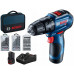 BOSCH GSB 12V-30 PROFESSIONAL Visseuse combinée sans fil, 12V 2x2,0Ah 06019G9101