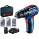 BOSCH GSB 12V-30 PROFESSIONAL Visseuse combinée sans fil, 12V 2x2,0Ah 06019G9101