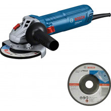 BOSCH GWS 12-125 PROFESSIONAL Meuleuse angulaire + Meule a ébarber 06013A6100