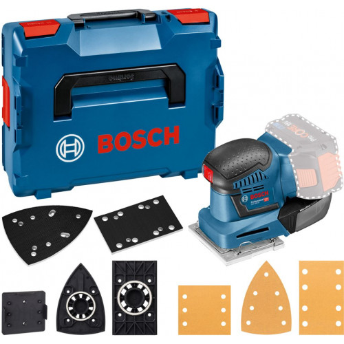 BOSCH GSS 18V-10 PROFESSIONAL Ponceuse vibrante sans fil (solo), L-BOXX 06019D0202