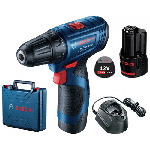 BOSCH GSR 120-LI PROFESSIONAL Perceuse-visseuse sans impact 2x GBA 12V 2.0Ah 06019G8000