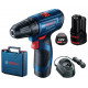 BOSCH GSR 120-LI PROFESSIONAL Perceuse-visseuse sans impact 2x GBA 12V 2.0Ah 06019G8000