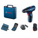 BOSCH GSR 120-LI PROFESSIONAL Perceuse-visseuse 2x12V 2,0 Ah+kit 23 embouts 06019G8002