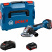 BOSCH GWS 18V-10 P meuleuse angulaire sans-fil, 2x 5,0Ah, L-BOXX 06019J4101