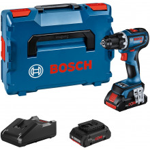 BOSCH GSR 18V-90 C PROFESSIONAL Perceuse-visseuse sans-fil, L-BOXX, 2× 4,0 Ah 06019K6005