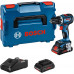 BOSCH GSR 18V-90 C PROFESSIONAL Perceuse-visseuse sans-fil, L-BOXX, 2× 4,0 Ah 06019K6005