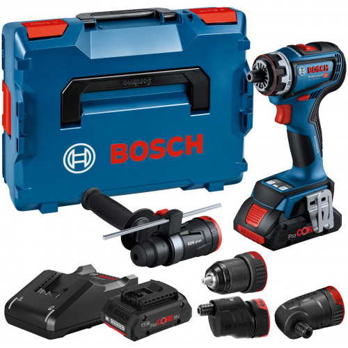 BOSCH GSR 18V-90 FC Perceuse-visseuse sans fil,2x 4,0Ah, GAL 18V-40, L-BOXX 136 06019K6200