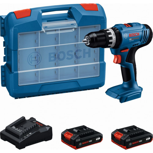 BOSCH GSB 18V-25 PROFESSIONAL Perceuses-visseuses a percussion,2x 2,0Ah,Coffret 06019K9304