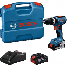 BOSCH GSB 18V-65 PROFESSIONAL Perceuse-visseuse, 1 x 2.0 Ah, 1 x 4.0Ah, L-Case 06019N3332