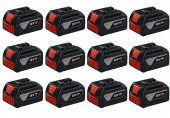 BOSCH GBA PROFESSIONAL 18 V Kit de 12 batteries 5,0 Ah 0602494003