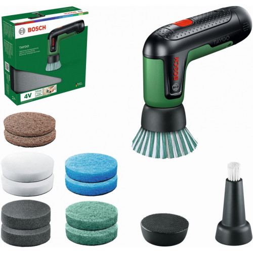 BOSCH TAYDO Brosse de nettoyage sans fil - kit 06033E0102 BOSCH TAYDO Brosse de nettoyage sans fil - kit 06033E0102