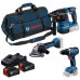 BOSCH Kit d’outils PROFESSIONAL GSB + GBH + GWS + 3× 5,0 Ah 0615A500AH