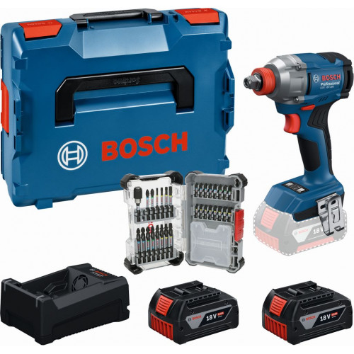 BOSCH Kit d’outils PROFESSIONAL GDX 18V-285+ 2×GBA 5.0Ah +coffret de 31 embouts 0615A500DY BOSCH Kit d’outils PROFESSIONAL GDX 18V-285+ 2×GBA 5.0Ah +coffret de 31 embouts 0615A500DY